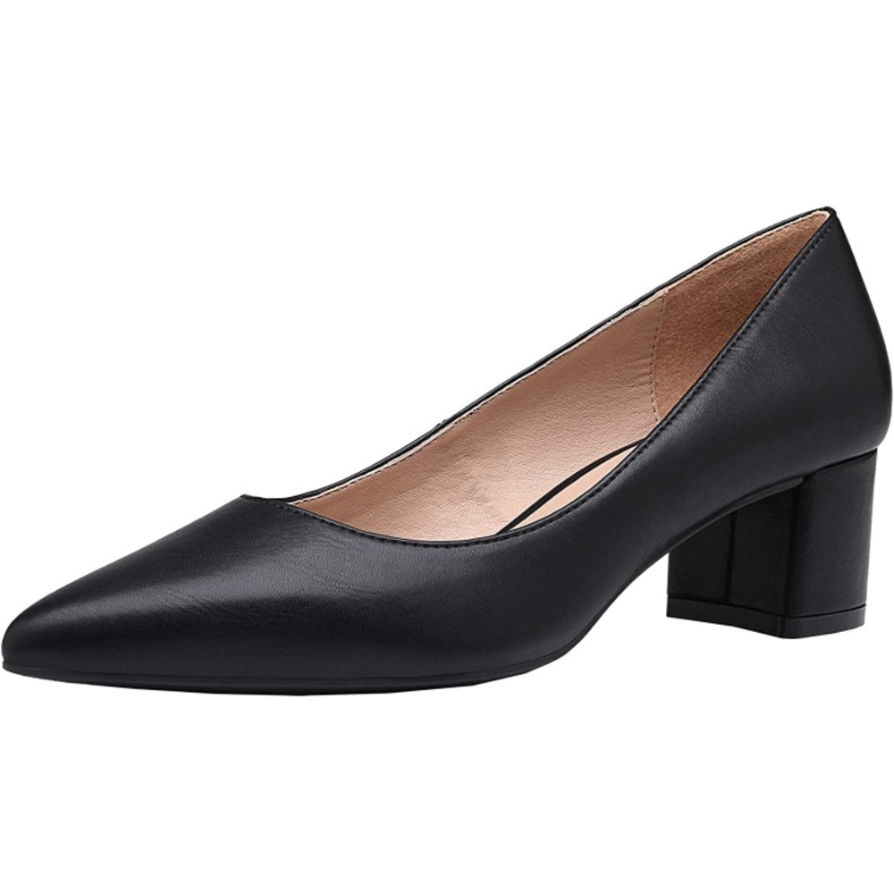 *NEW WITH BOX* Classic Block Heel Slip on Pump Heels Closed Toe